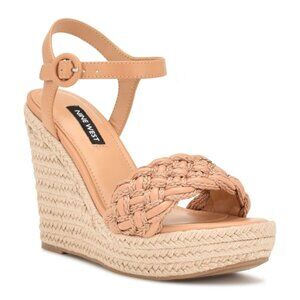 Nine West Womens Ankle Strap Warm Wedge Sandals